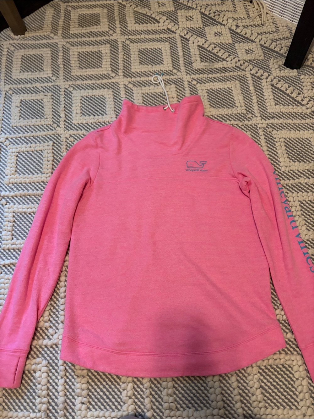 Vineyard Vines women’s ' Coral Pink Turtleneck Pullover